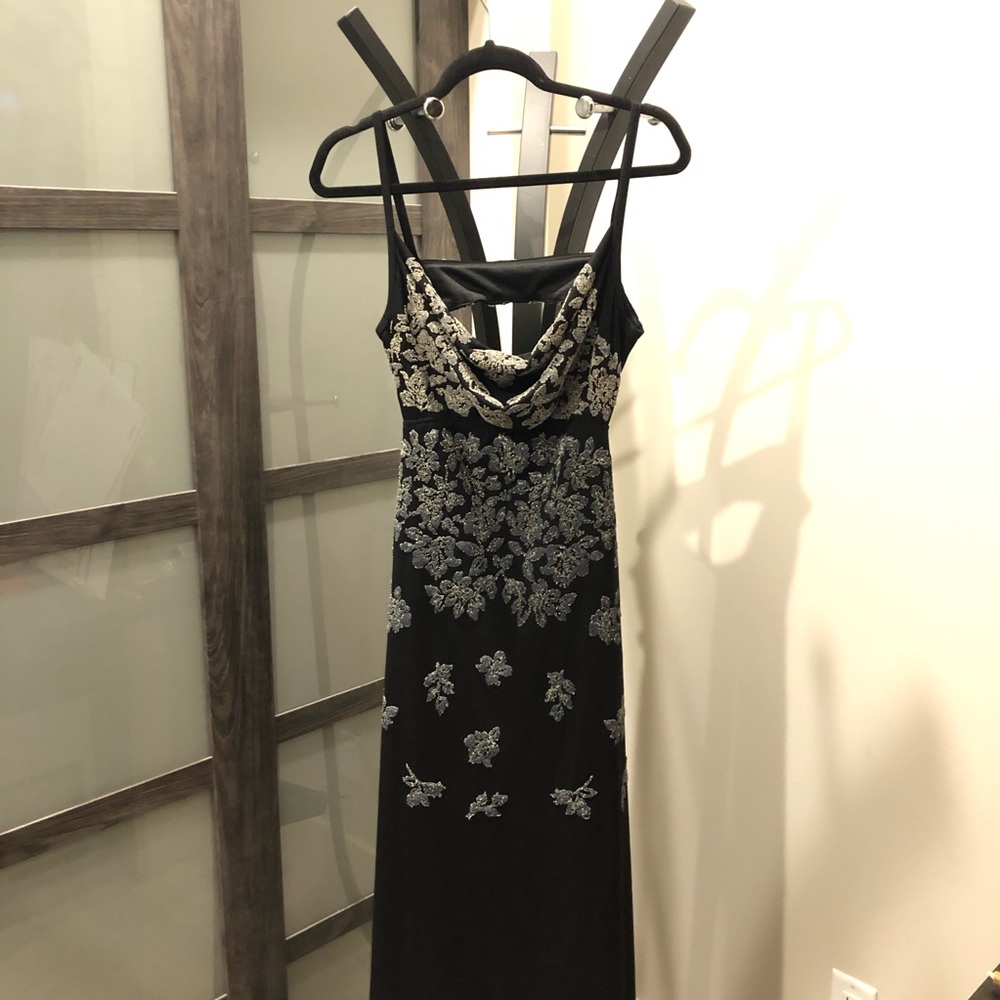 Betsy and Adam sexy back full length gown 14